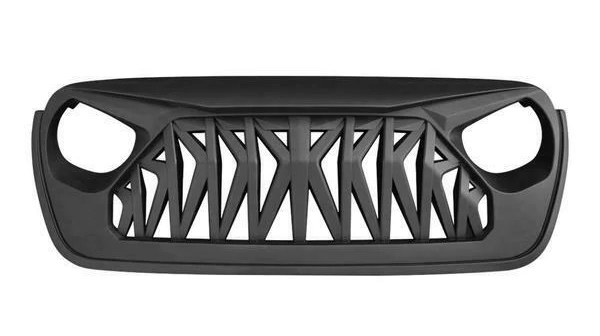 11-Matte black Front Grille Shark Grill Replacement for Jeep Wrangler JL JT 2018 2019 2020 2021 11-Matte black Front Grille Shark Grill Replacement for Jeep Wrangler JL JT 2018 2019 2020 2021