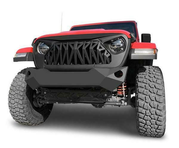 12-Matte black Front Grille Shark Grill Replacement for Jeep Wrangler JL JT 2018 2019 2020 2021 12-Matte black Front Grille Shark Grill Replacement for Jeep Wrangler JL JT 2018 2019 2020 2021