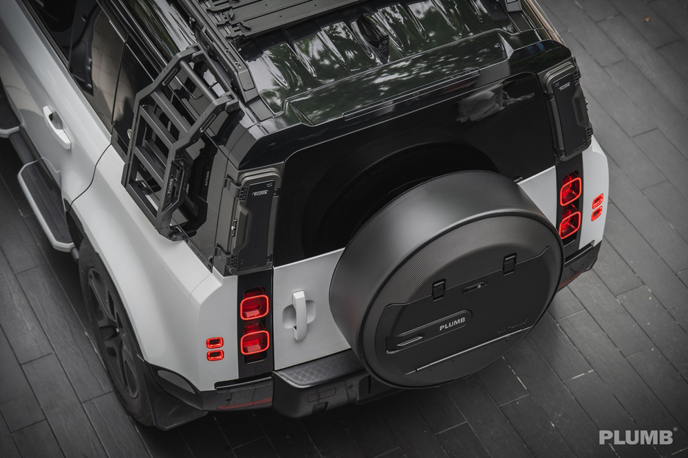 Plumb Carbon Fiber Spare Tire Cover Kit For Land Rover Defender