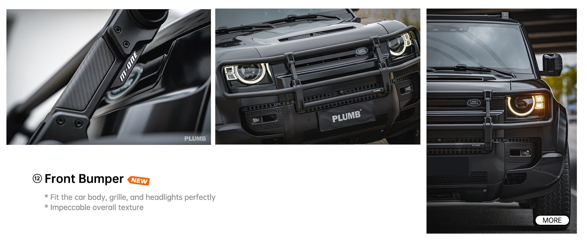 PLUMB Front Bumper Land Rover Defender