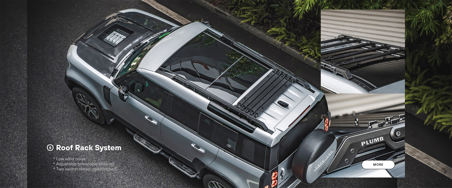 PLUMB Roof Rack Land Rover Defender
