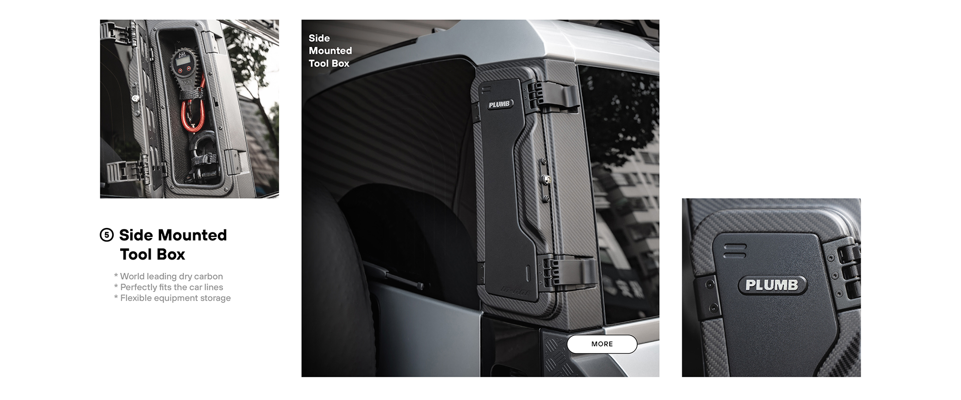 PLUMB Side Mounted Tool Box Land Rover Defender