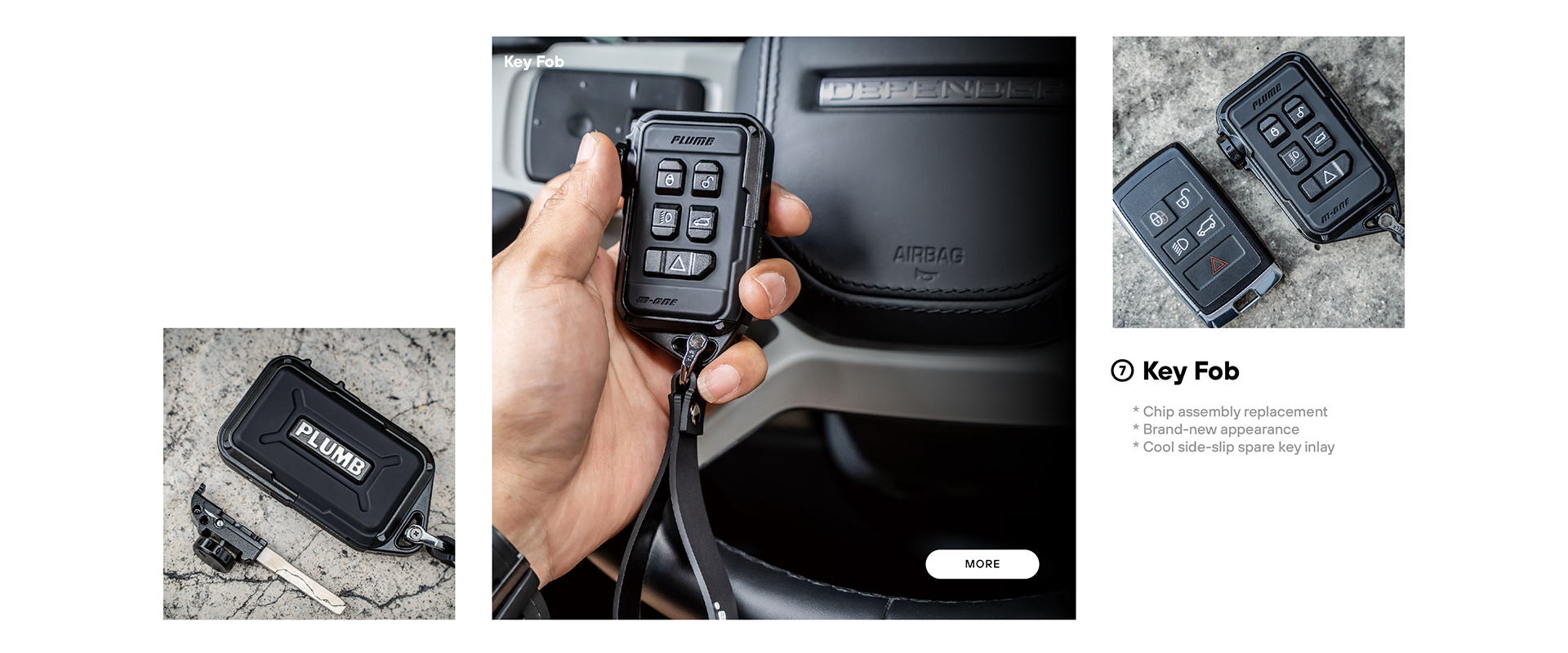 PLUMB Key Fob Land Rover Defender