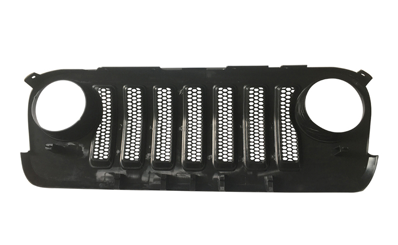 8-Front for 2007-2018 Wrangler JK Bumper Grille Grill Fit ABS Plastic