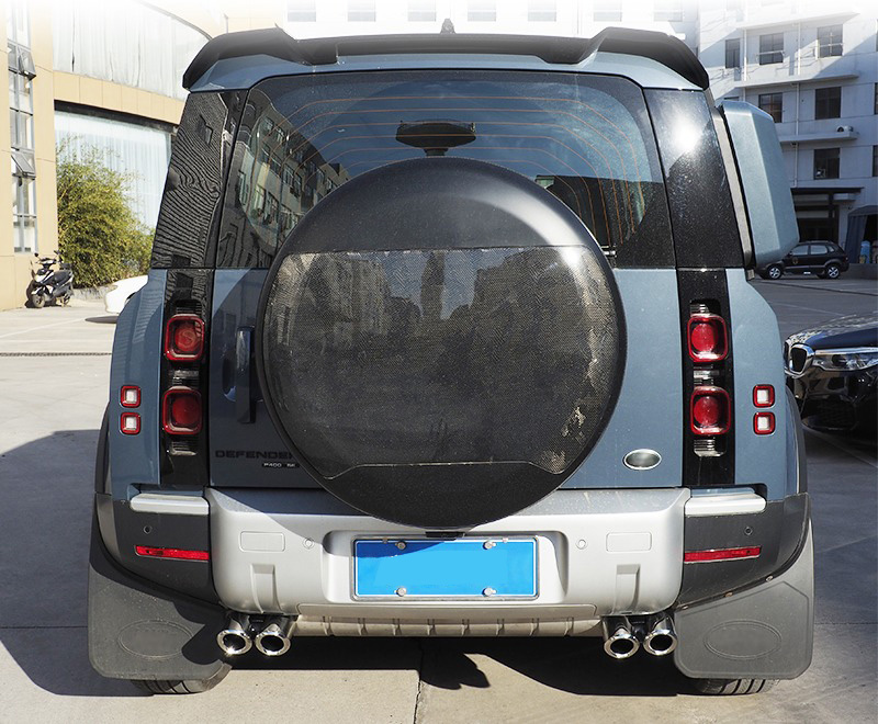 5-For Land Rover 2020-2022 new Defender 11090 Four out the tail throat and exhaust pipes of stainless steel