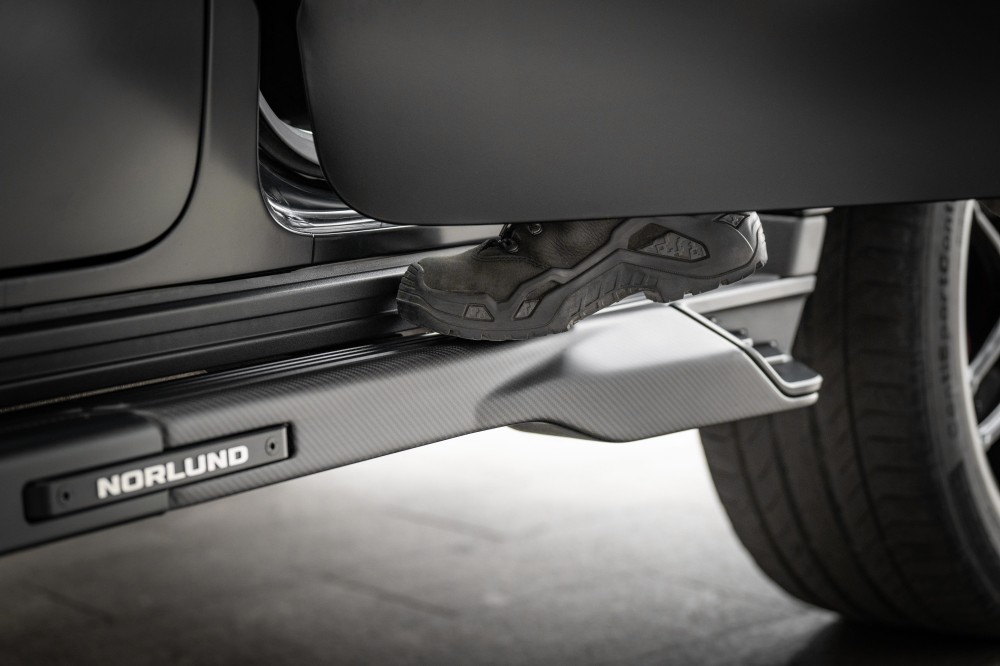 NORLUND Forged Carbon Fiber Side Bar Exhaust Kit FOR Mercedes Benz G detail 