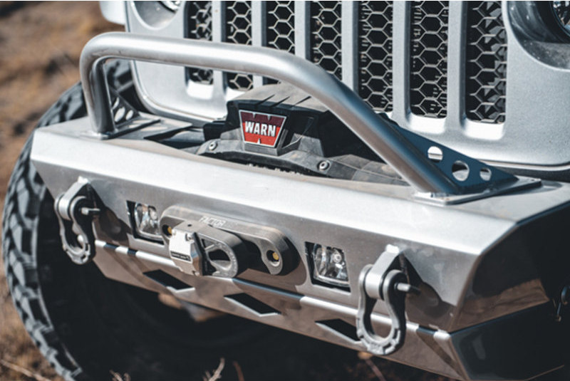 Jeep Wrangler JL Rebel Style Aluminum Stubby Front Bumpers