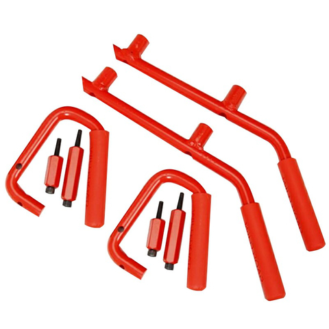 Wild Boar Handle Front Red Steel For Jeep Wrangler JK 2007~2018
