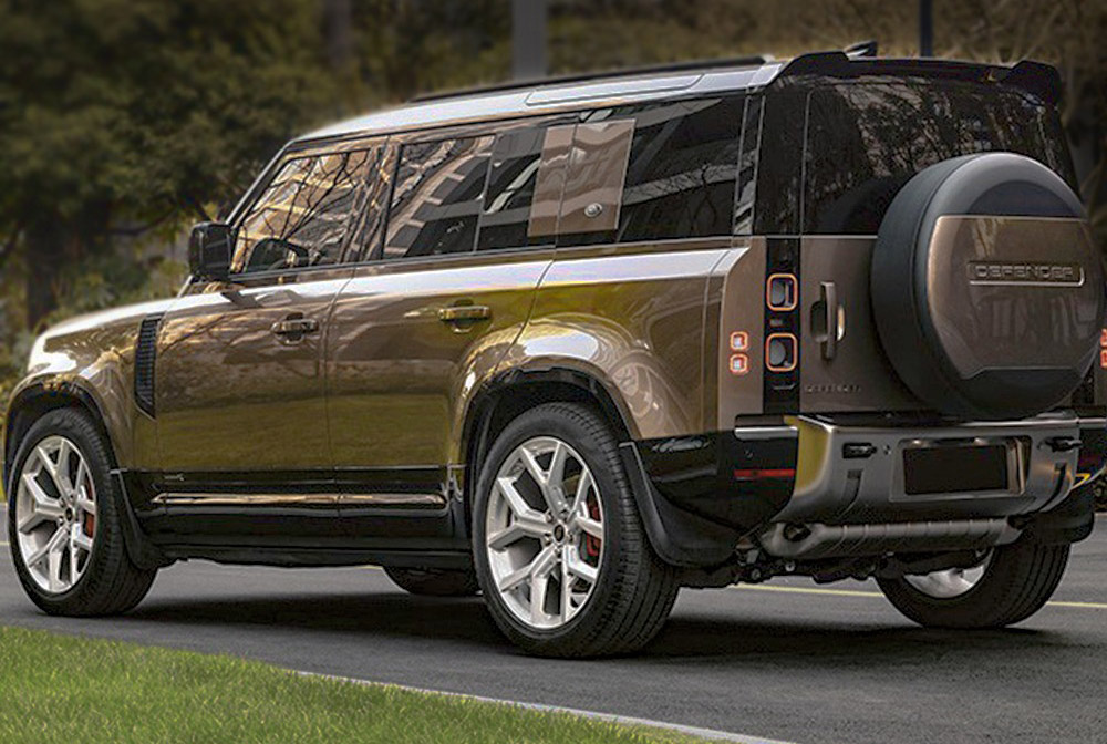 7-Carbon Fiber Rear Spoiler for Land Rover 2020+ Defender Rear Wing 90110