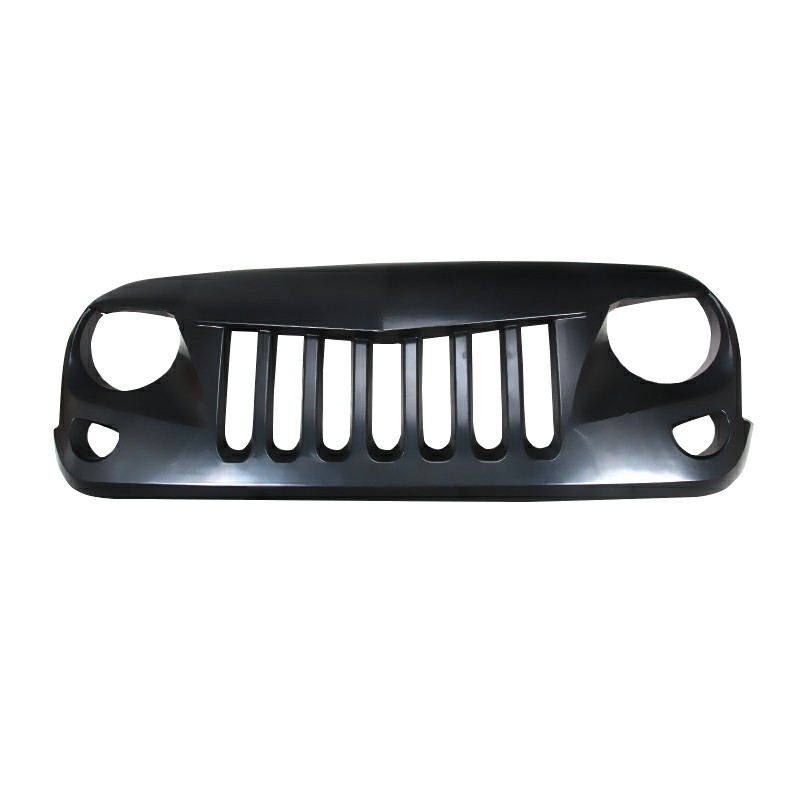 1-Set-Falcon-Eagle-Eye-Front-Matte-Black-Grille-Grid-Grill-for-Jeep-Wrangler-Rubicon-Freedom