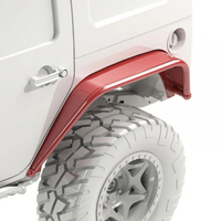 Aluminum Overland Tube Fenders Flare Rear for Jeep Wrangler JK 