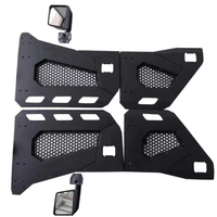Tube Door Half Door With Side Mirror 4 Door for 2018-2022 Jeep Wrangler JL