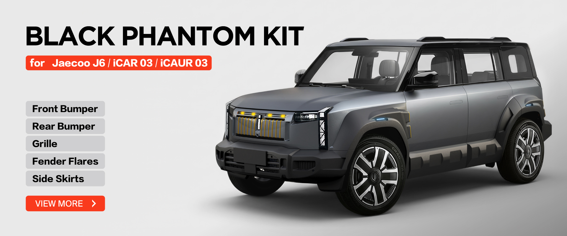 Jaecoo J6 Black Phantom Body Kit iCAR 03 iCAUR 03
