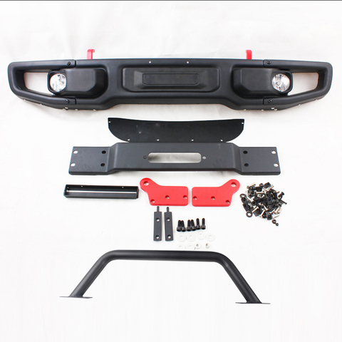 10th Anniversary Front Bumper with Hoop for Jeep Wrangler JKU Sahara Rubicon