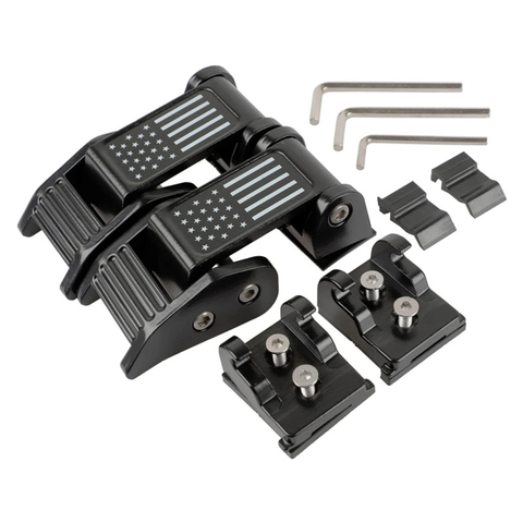 AM Flag Hood Latches for Jeep Wrangler JK & JL & Gladiator JT