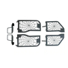 Tubular Poison Spyder Web Half Door with Side Mirror for Jeep Wrangler JK 