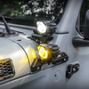 OMU A pillar bracket with yellow spotlight white spotlight Jeep Wrangler JL Gladiator JT