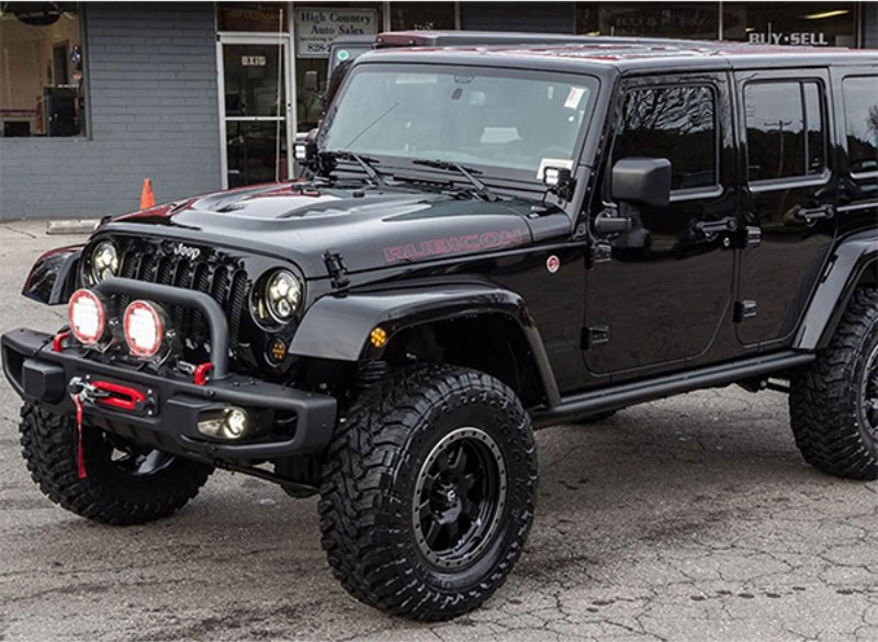10th anniversary jeep jk front bumper with winch mounted