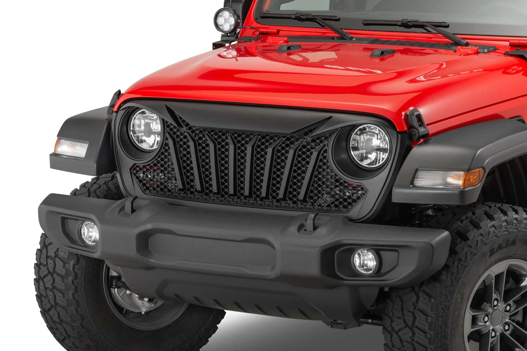 3-Titus Front Grille for 2018-2021 Jeep Wrangler JL