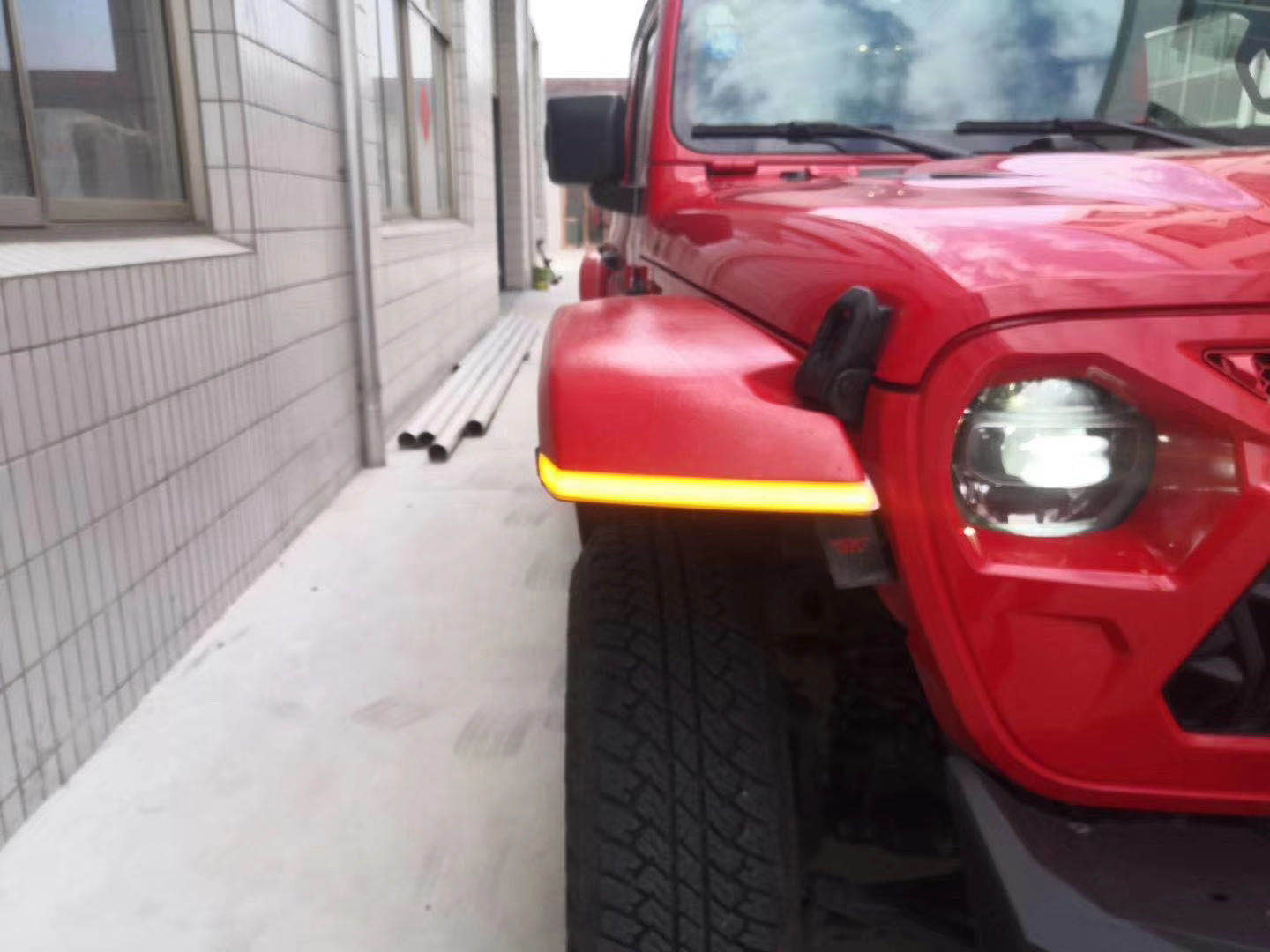 4-4x4 Fender Flare With Light for Jeep Wrangler JL 2018 on