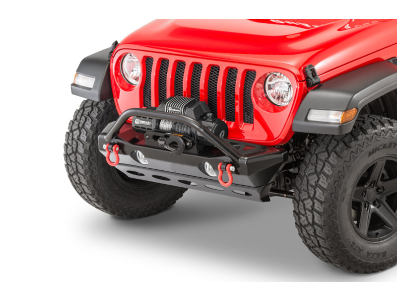 poison spyder crawler style front bumper jeep wrangler jl b