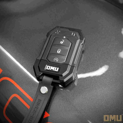 OMU Genesis Series Aluminum Key Case Key Fob for Jeep Wrangler JL Gladiator JT