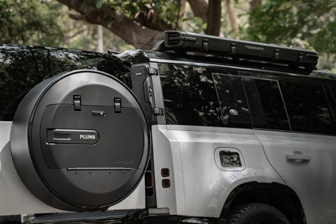 PLUMB Carbon Fiber Spare Tire Cover Kit for 2020+ Land Rover Defender 90 110 130