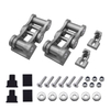 Silver Hood Latch Catch Lock Kit for Jeep Wrangler JK & JL & Gladiator JT