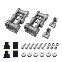 Silver Hood Latch Catch Lock Kit for Jeep Wrangler JK & JL & Gladiator JT