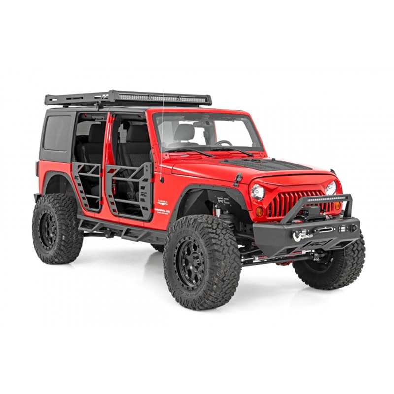 Hooke Road Angry Bird Style Front Mesh Grille For 2007-2018 Jeep Wrangler JK Black