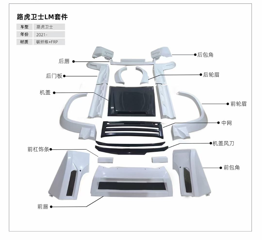 Land rover defender LUMMA design body kit
