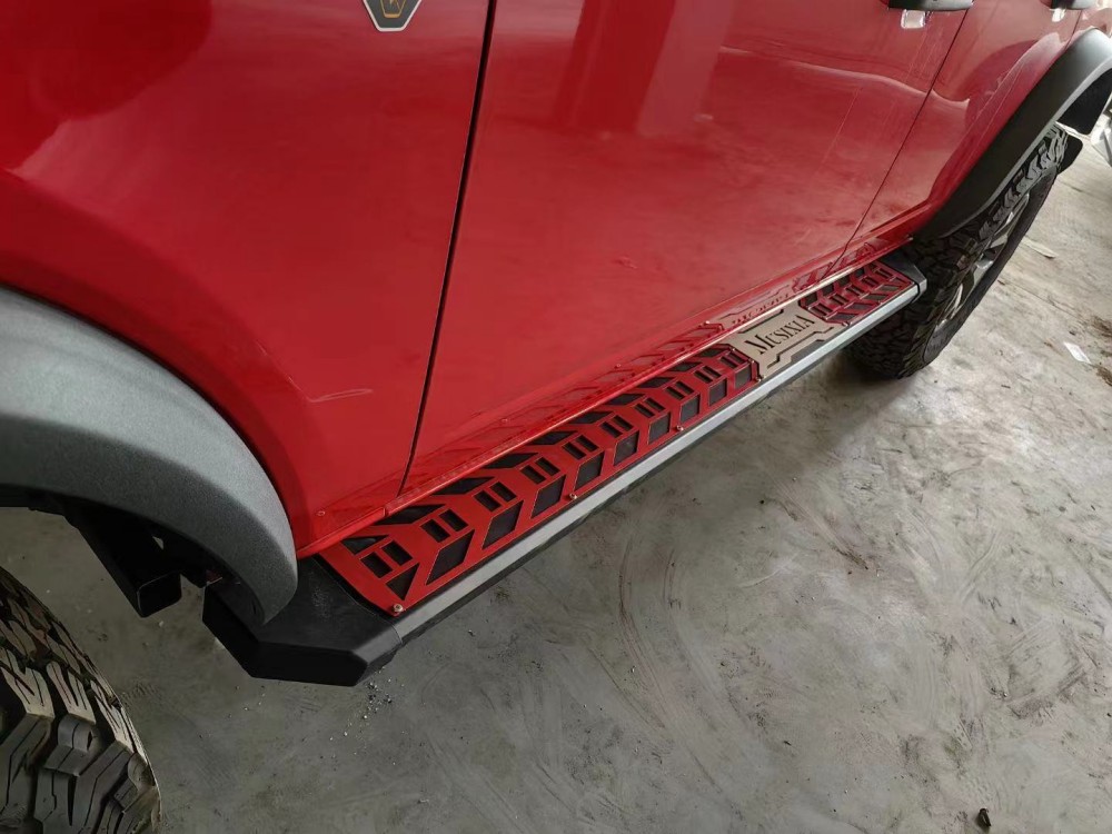 Ford Bronco Raptor Sporty Steel Side Steps Bar Pedal