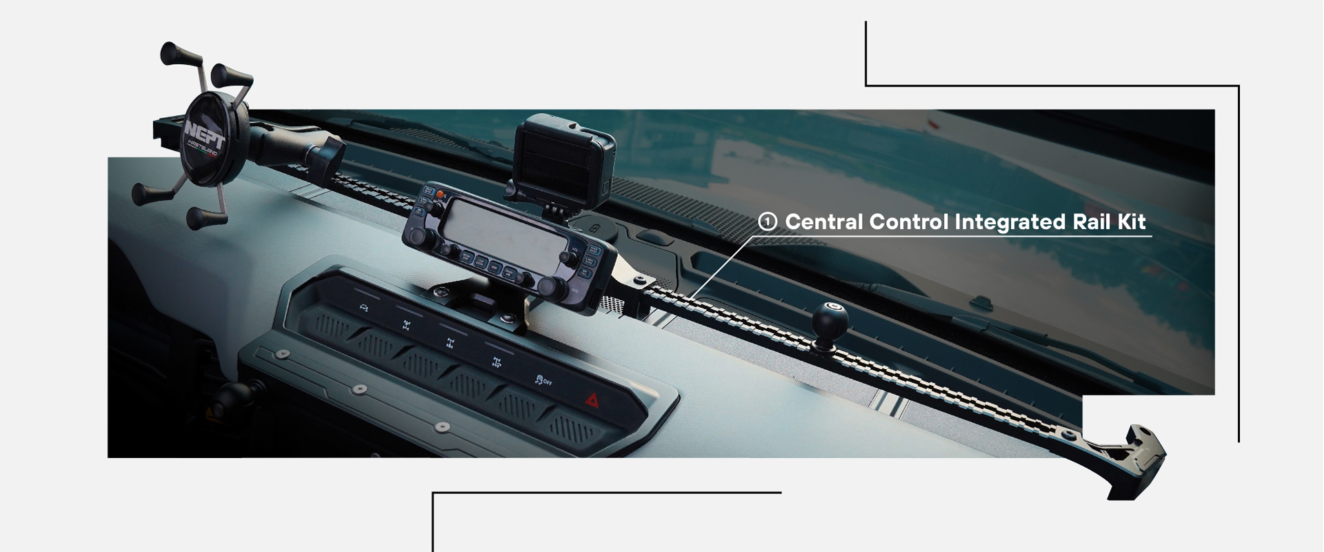 Wasteland Series Aluminum Central Control Integrated Rail Platform Ford Bronco 2.3T2.7T3.0T Ford Raptor