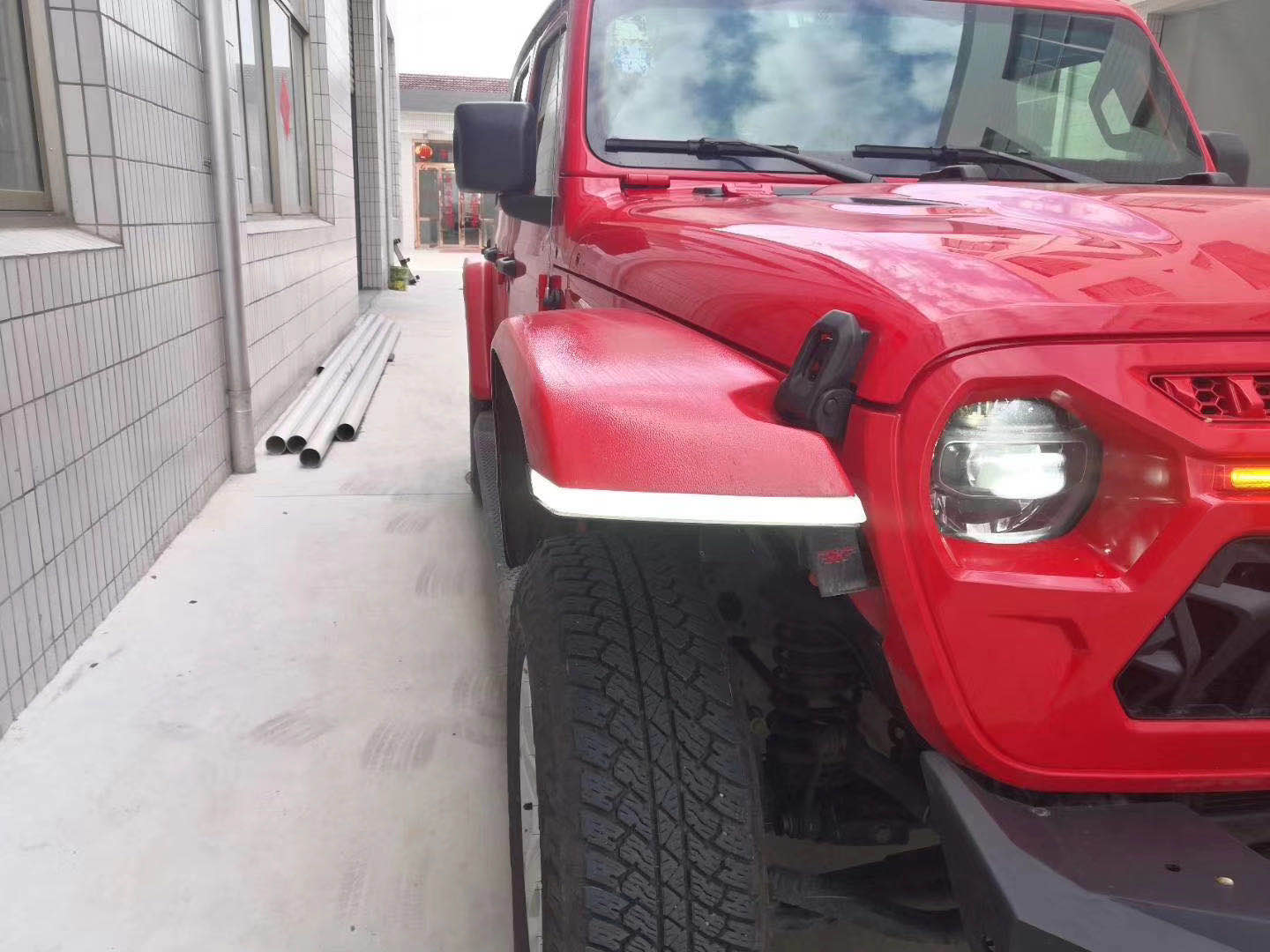 1-4x4 Fender Flare With Light for Jeep Wrangler JL 2018 on