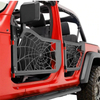 Tubular Poison Spyder Web Half Door with Side Mirror for Jeep Wrangler JK 