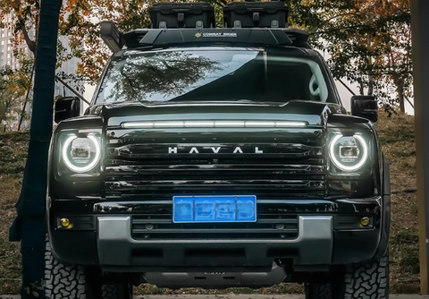 GWM Haval H9 Black Knight Grille Bright Black Matt Black