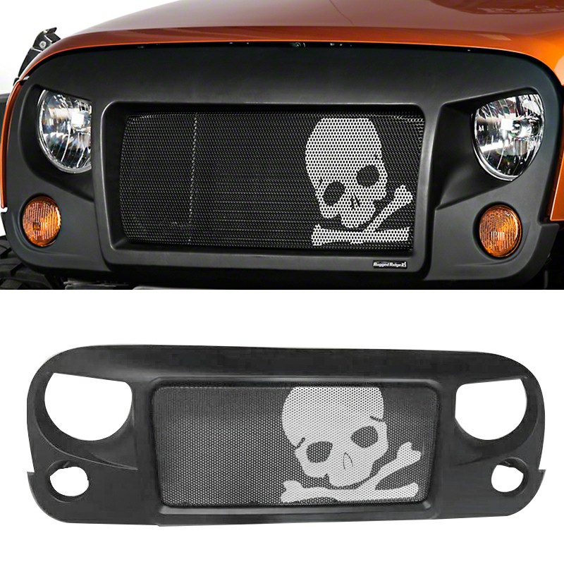 Avenger Grille With Skeleton Abs For Jeep Wrangler Jk 20072018