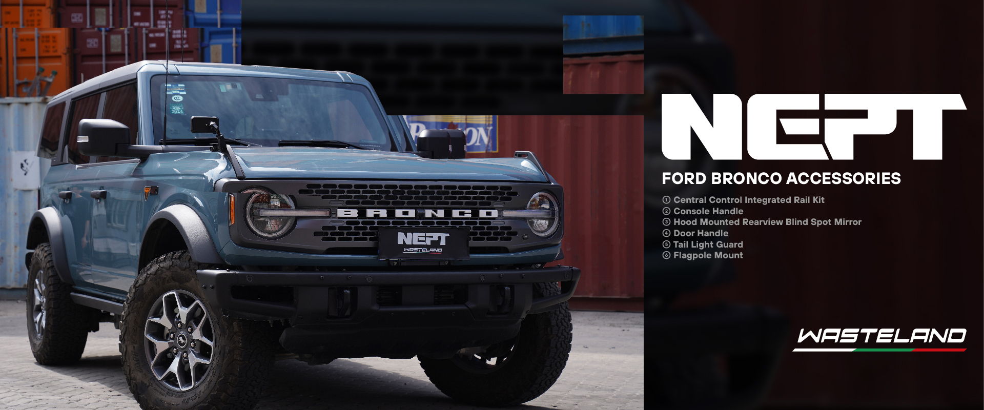 NEPT Wasteland Series Ford Bronco Accessories