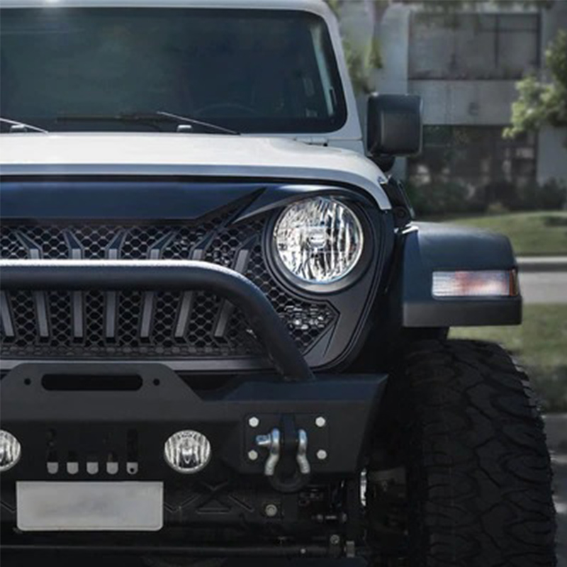 16-Titus Front Grille for 2018-2021 Jeep Wrangler JL