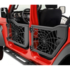 Tubular Poison Spyder Web Half Door with Side Mirror for Jeep Wrangler JK 