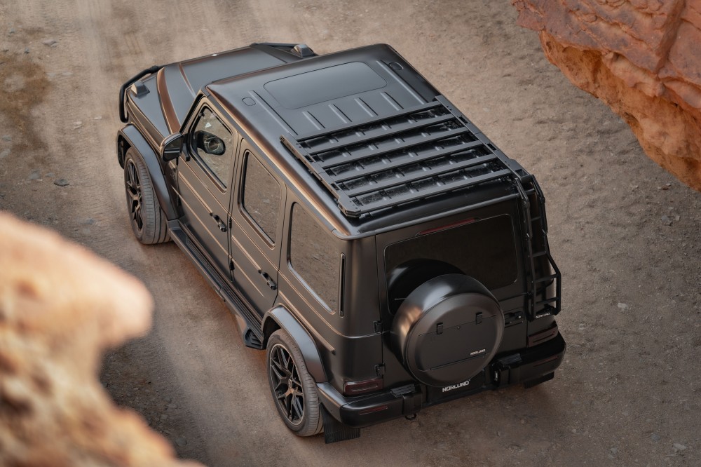 NORLUND Forged Carbon Fiber Side Bar Exhaust Kit FOR Mercedes Benz G full